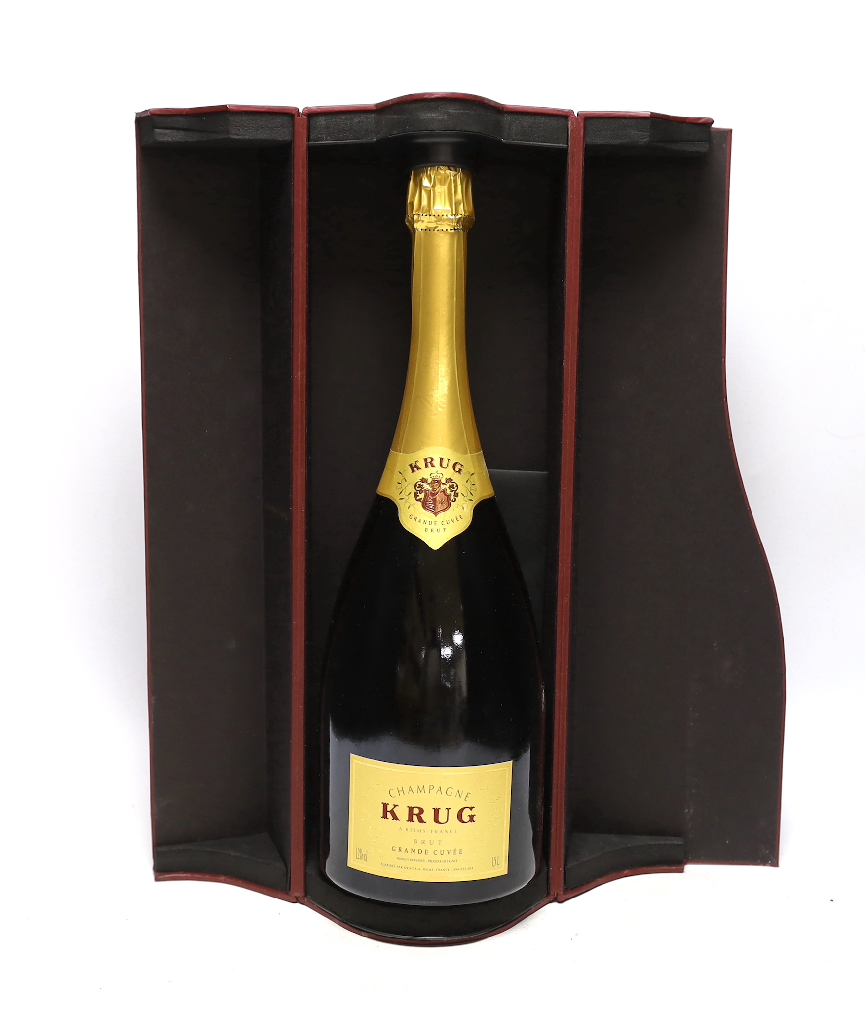 A magnum of Krug Grande Cuvee champagne
